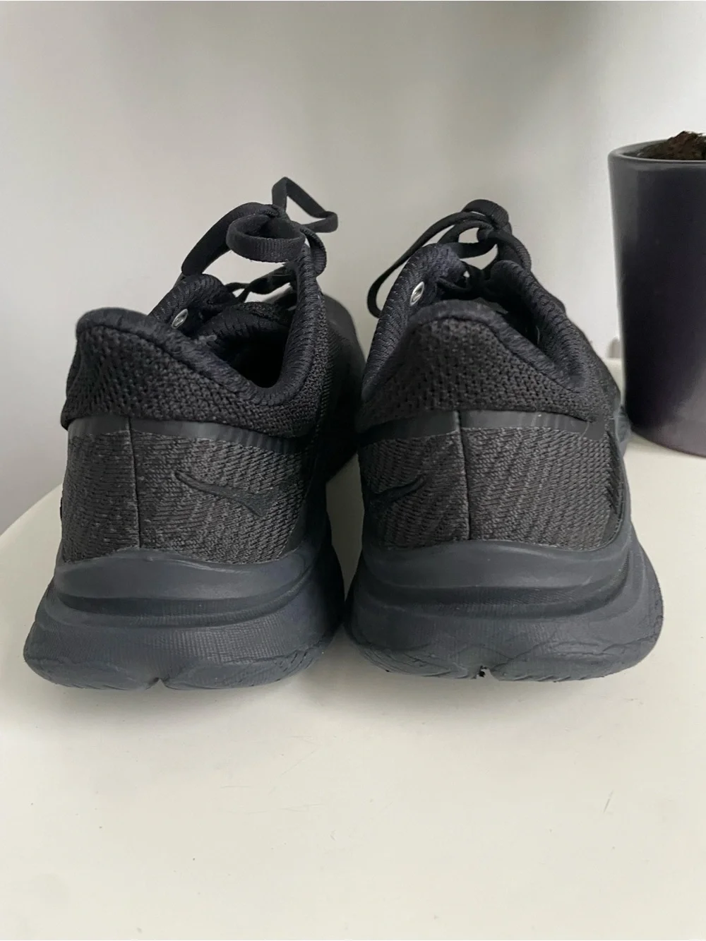 Men Size 9.5 Hoka One One Solimar Black Gum Running Shoes